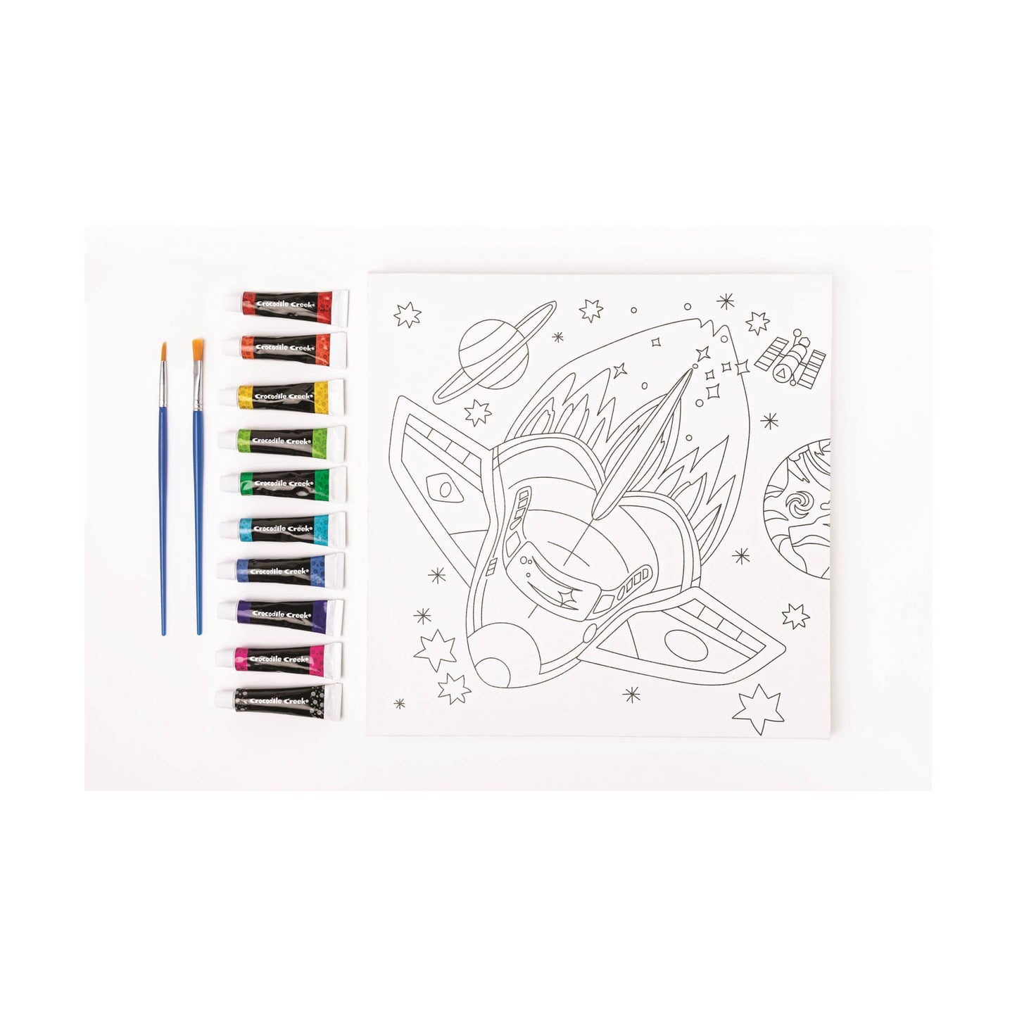 creativity canvas dinosaur, unicorn of space