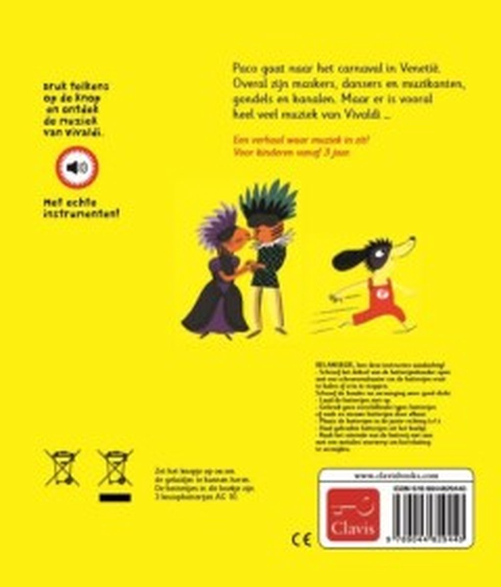 Paco et Vivaldi livre sonore NED