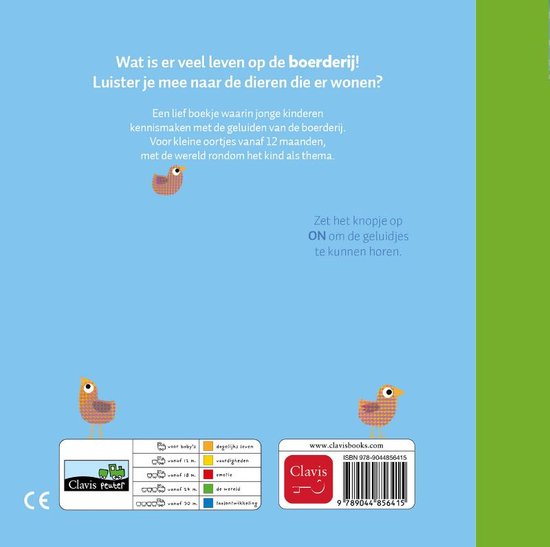 livret de sons d'animaux de la ferme NED
