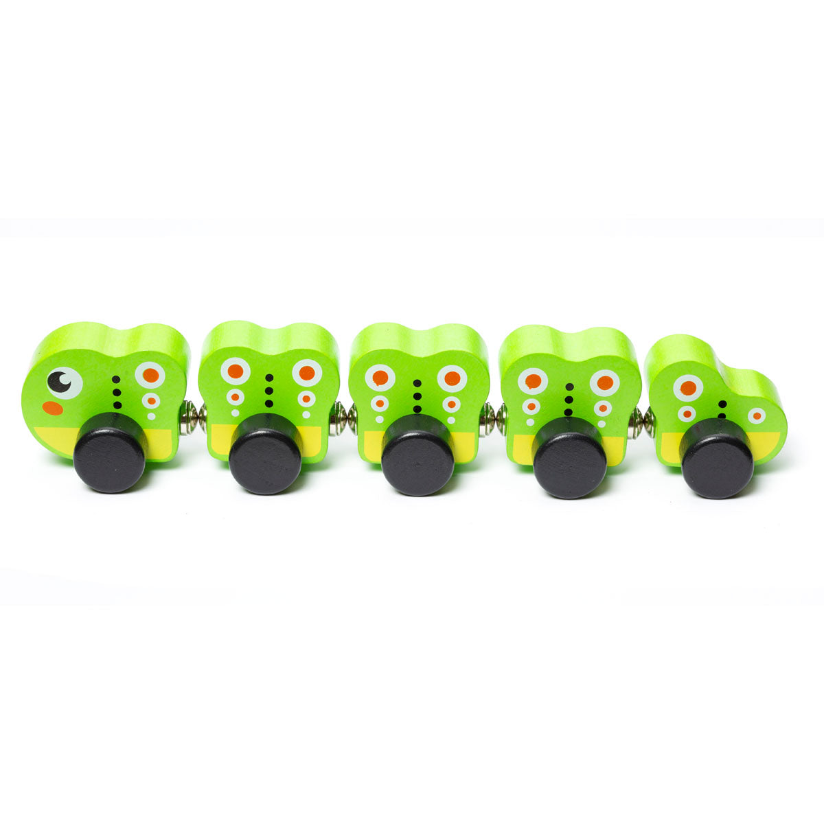 houten rups - wooden toy caterpillar - chenille en bois