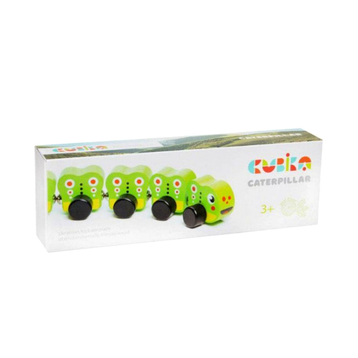 houten rups - wooden toy caterpillar - chenille en bois