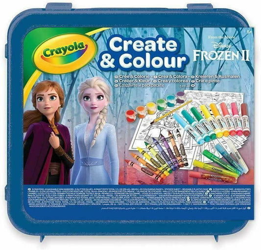 kleurkoffer - frozen 2 all that glitters crayola - coffret à colorier