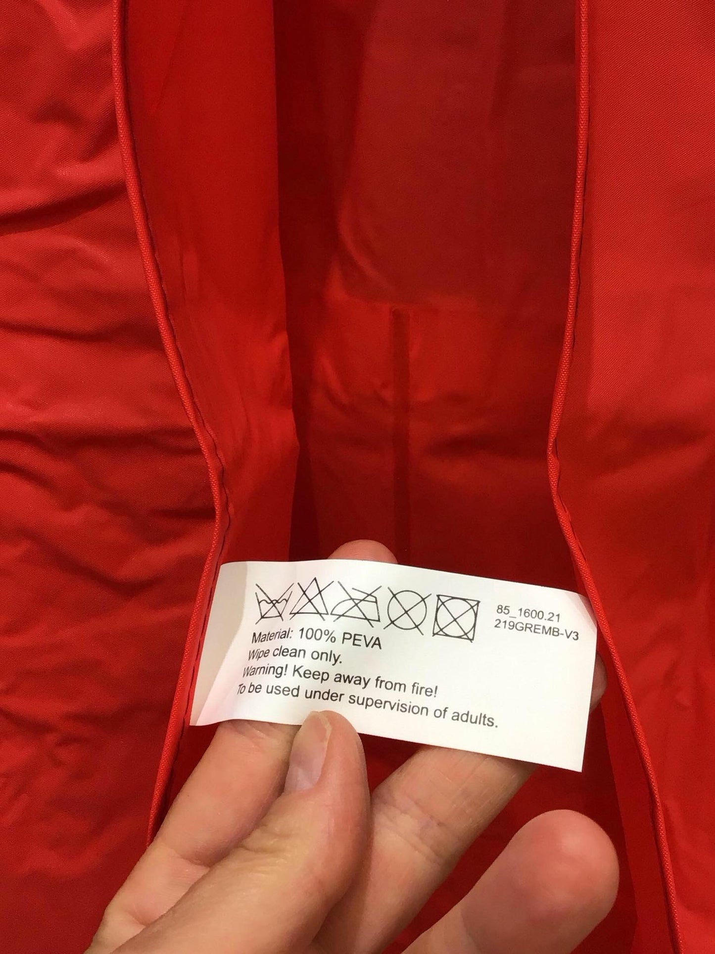 kliederschort met opberg zakken