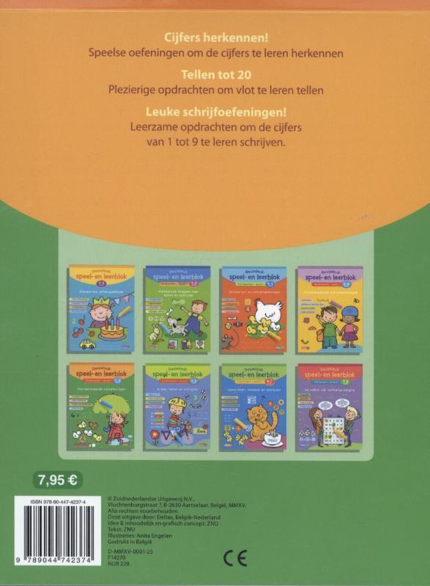 speel- en leerblok voorbereidende teloefeningen 5-6 jaar NED