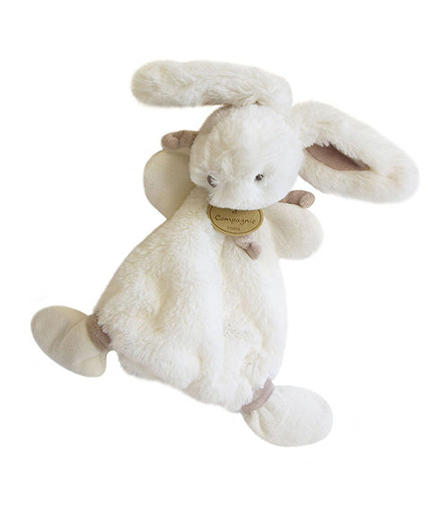 knuffeldoekje konijn taupe - lapin bonbon 26cm doudou et compagnie - doudou lapin taupe