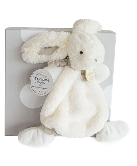 knuffeldoekje konijn taupe - lapin bonbon 26cm doudou et compagnie - doudou lapin taupe