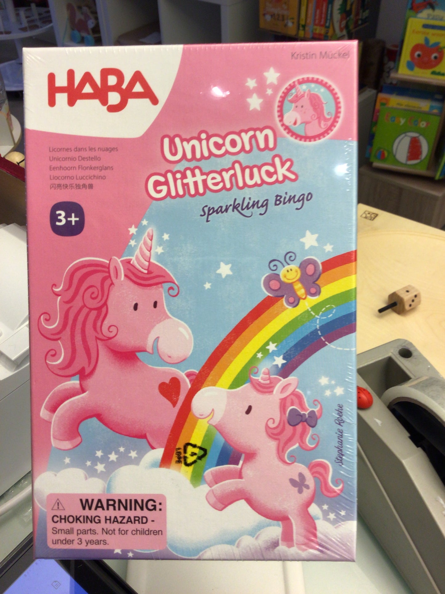 unicorn glitterluck sparkling bingo HABA INT