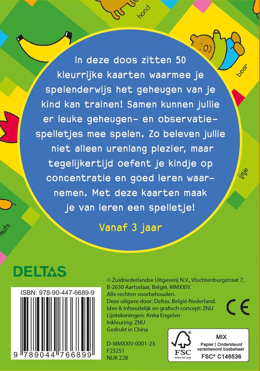 Jouer et apprendre les cartes, mon premier jeu de mémo NED