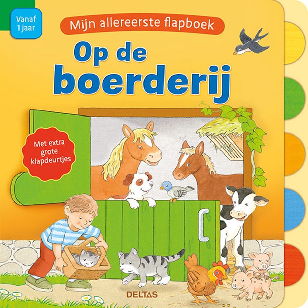 mijn allereerste flapboek - op de boerderij NED