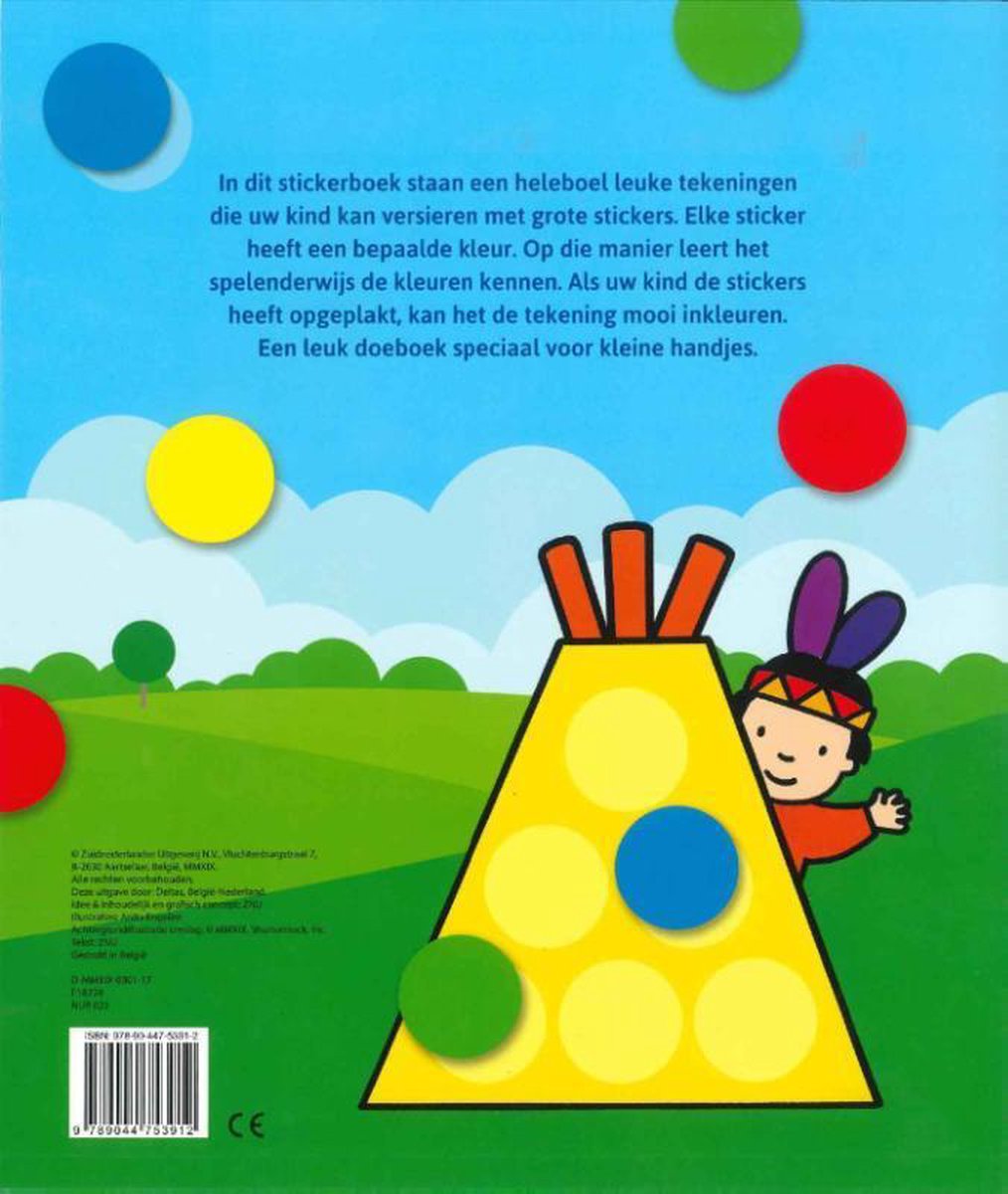 mijn eerste plakboek met reuzegrote stickers NED