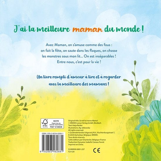 livre ma maman, je l'adore ! FRA