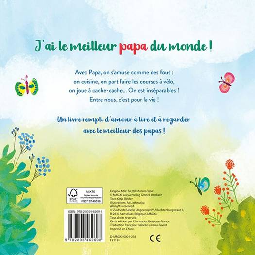 livre mon papa, je l'adore ! FRA