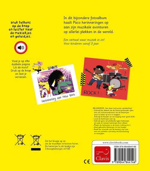 Paco aime le livre de sons de musique NED