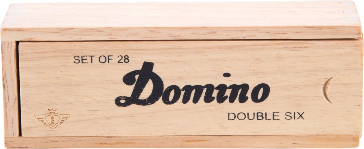 domino dubbel 6 klein in kistje