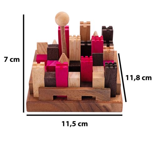 houten breinbreker - castle puzzle