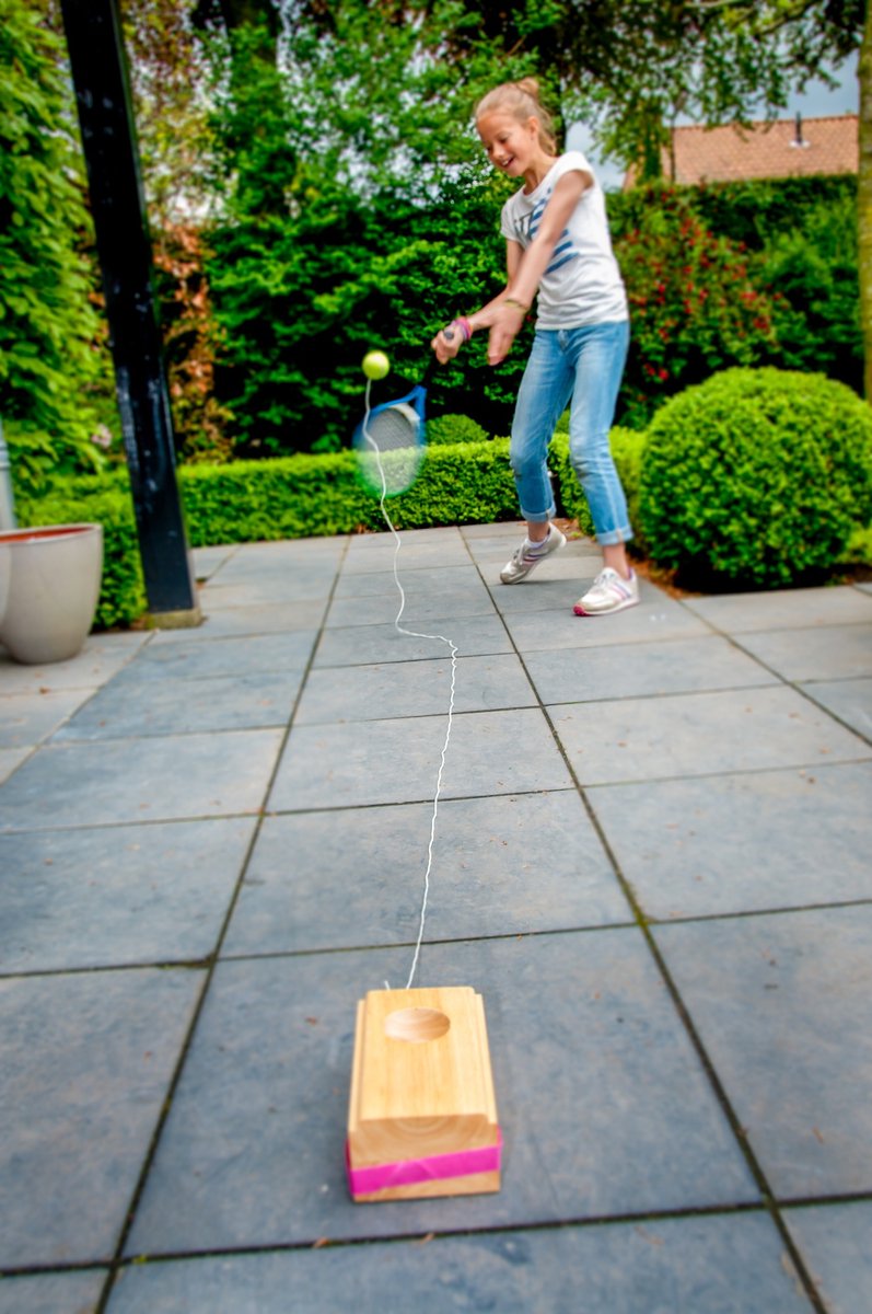 tennis trainer hout - luxe - jokari en bois