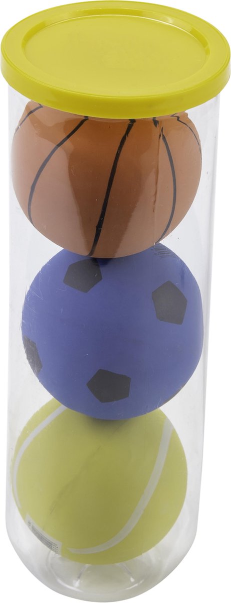 high bounce ballen 3 stuks in koker