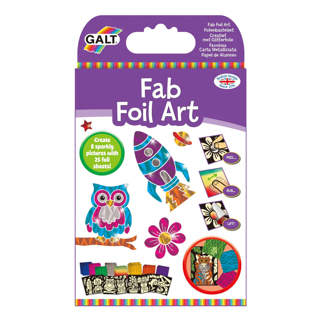 knutselen met folie - fab foil art - créer de l'art avec de la feuille brillante