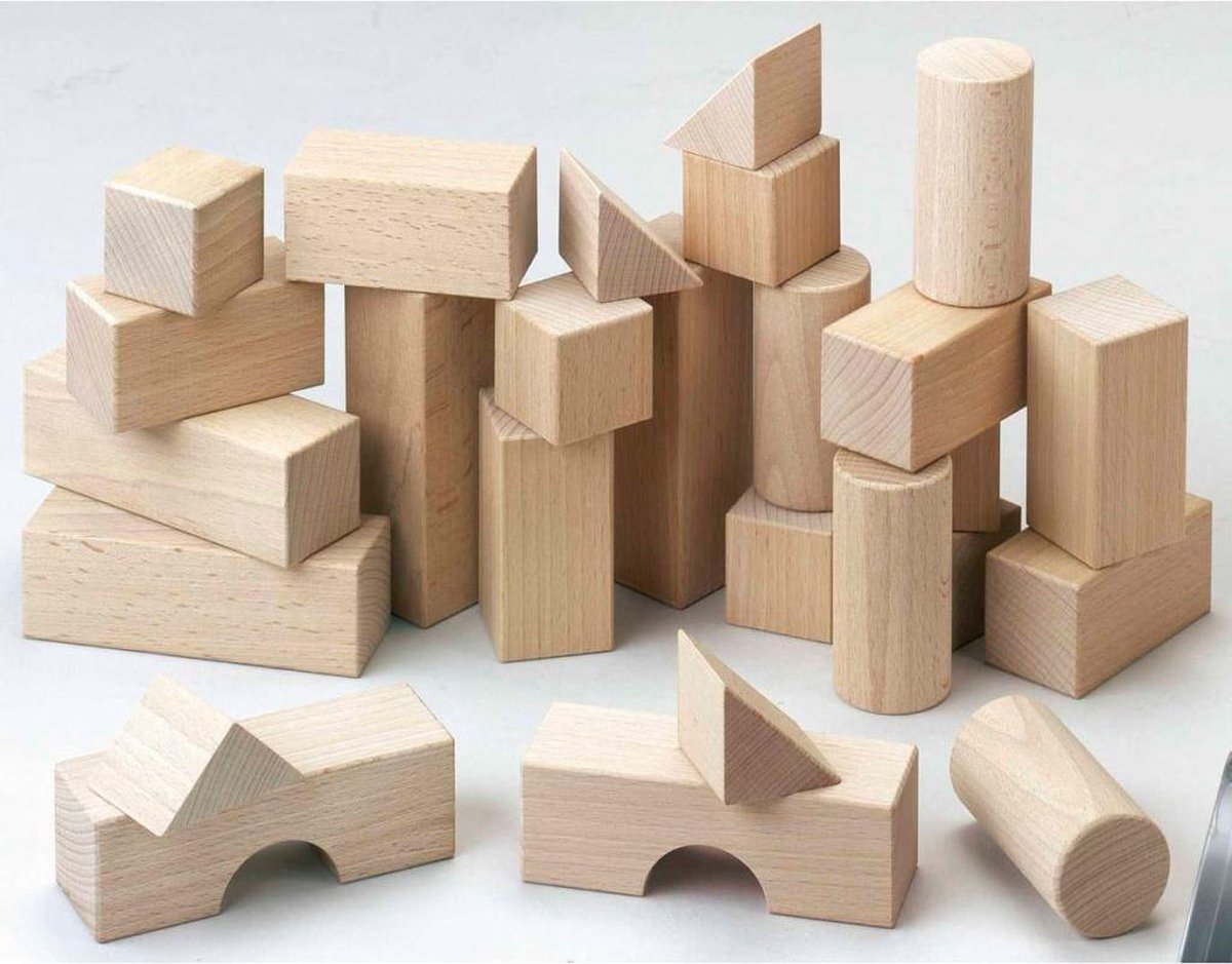 houten blokken basis pakket klein - HABA - cubes en bois paquet de base petit