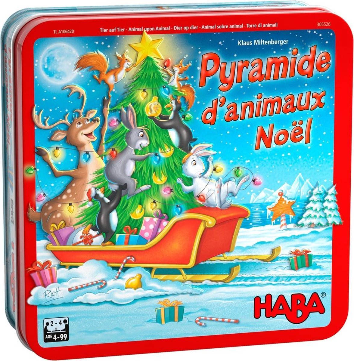 pyramide d'animaux édition noël FRA