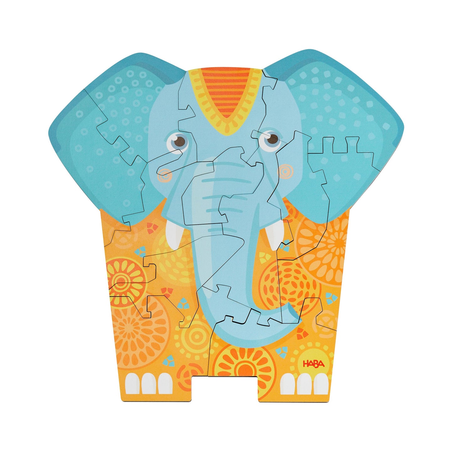 puzzle en bois 2 en 1 éléphant