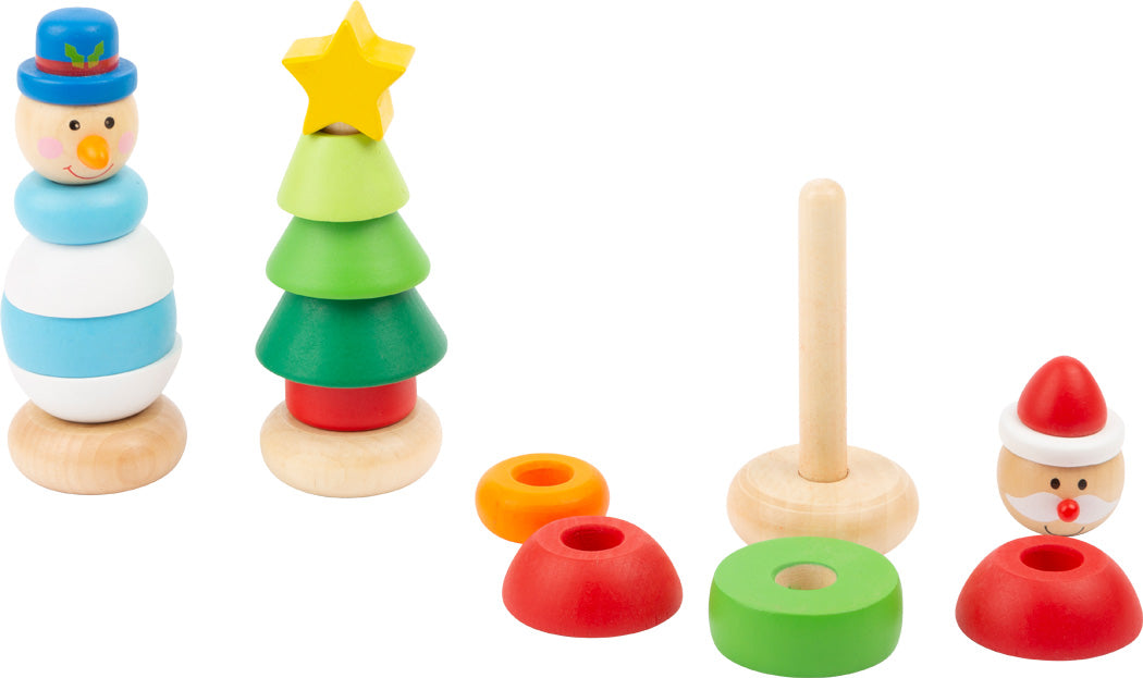 kerst stapelfiguurtje - christmas stacking figurine - figurine à empiler noël