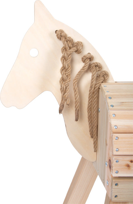 houten paard groot - cheval en bois grand