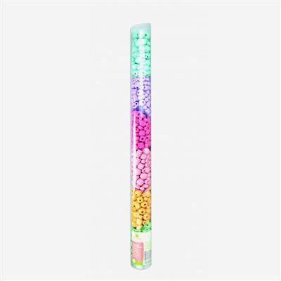 houten parels groot formaat in grote buis