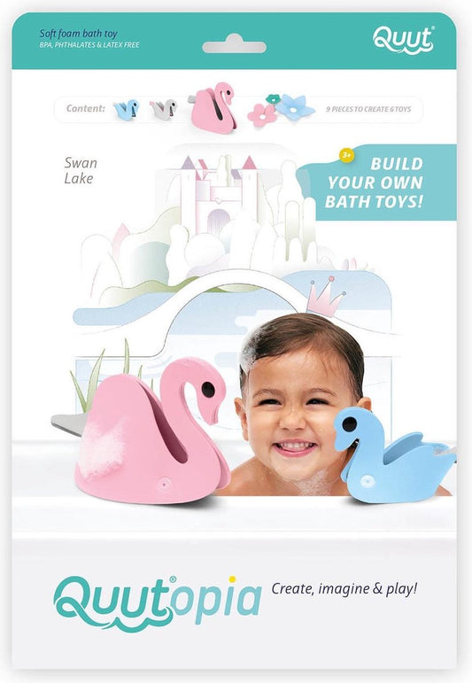 badspeelgoed swan lake - quutopia - jouets de bain lac des cygnes
