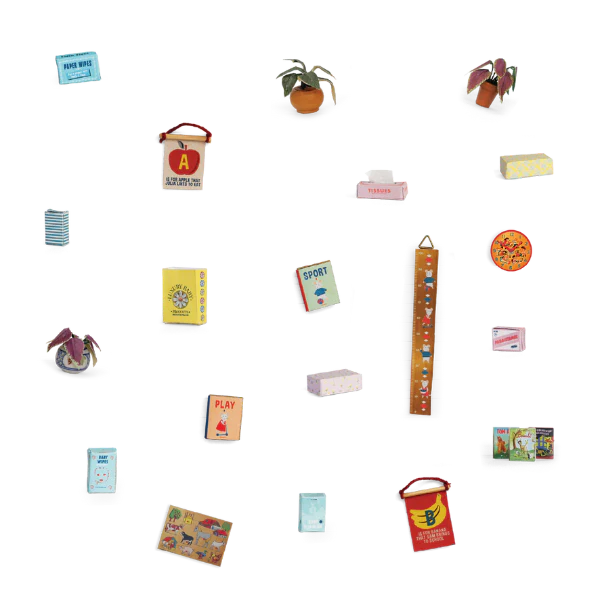 la maison de la souris, feuilles de découpe pour chambre de bébé