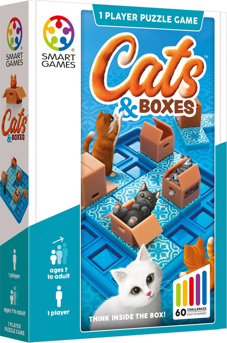 jeux intelligents chats et boîtes