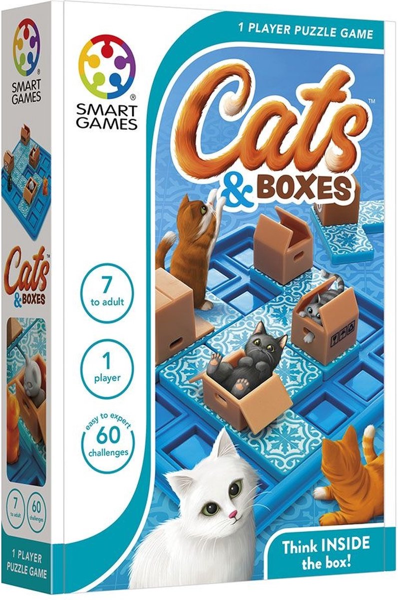 jeux intelligents chats et boîtes