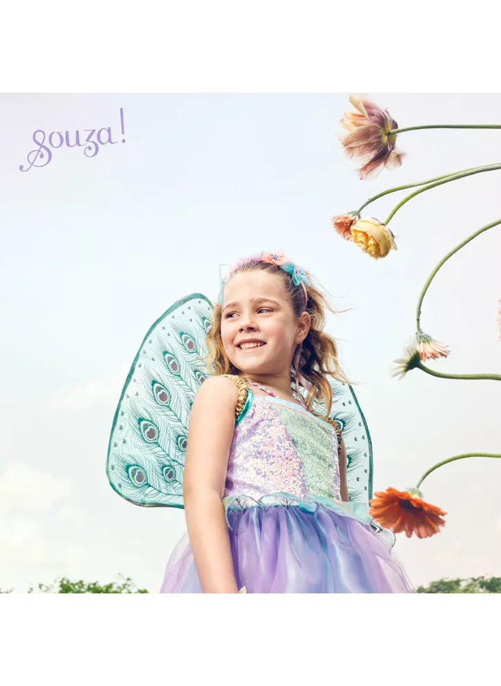 ensemble de déguisements, robe d'elfe avec ailes - Tamara - robe de fée avec ailes