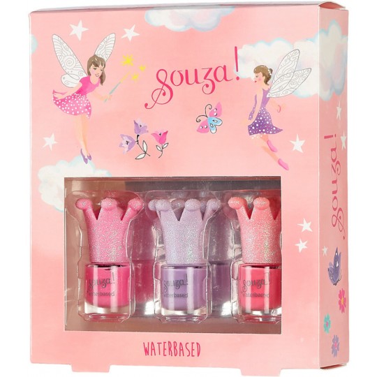 set couronne de vernis à ongles 3 couleurs lutins - coffret cadeau lutins