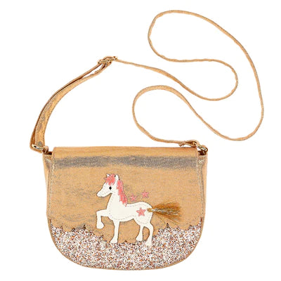 handtas goudkleurig paard - pauline