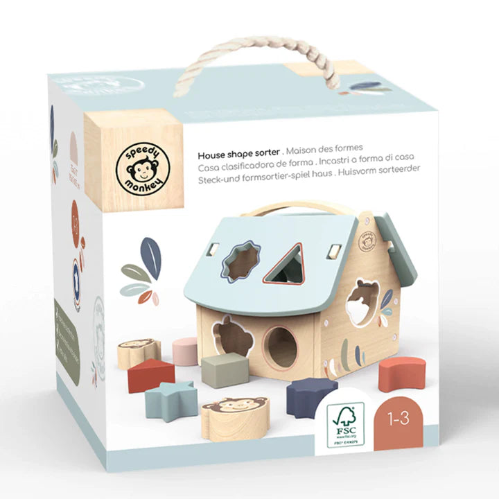 sorteerbox huis van vormen
