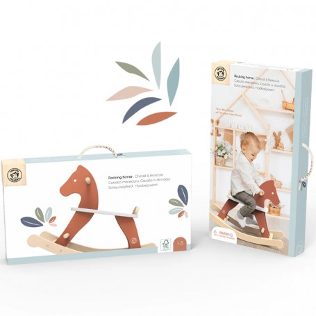 houten schommelpaard - speedy monkey