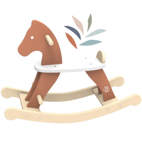 houten schommelpaard - speedy monkey - cheval à bascule en bois
