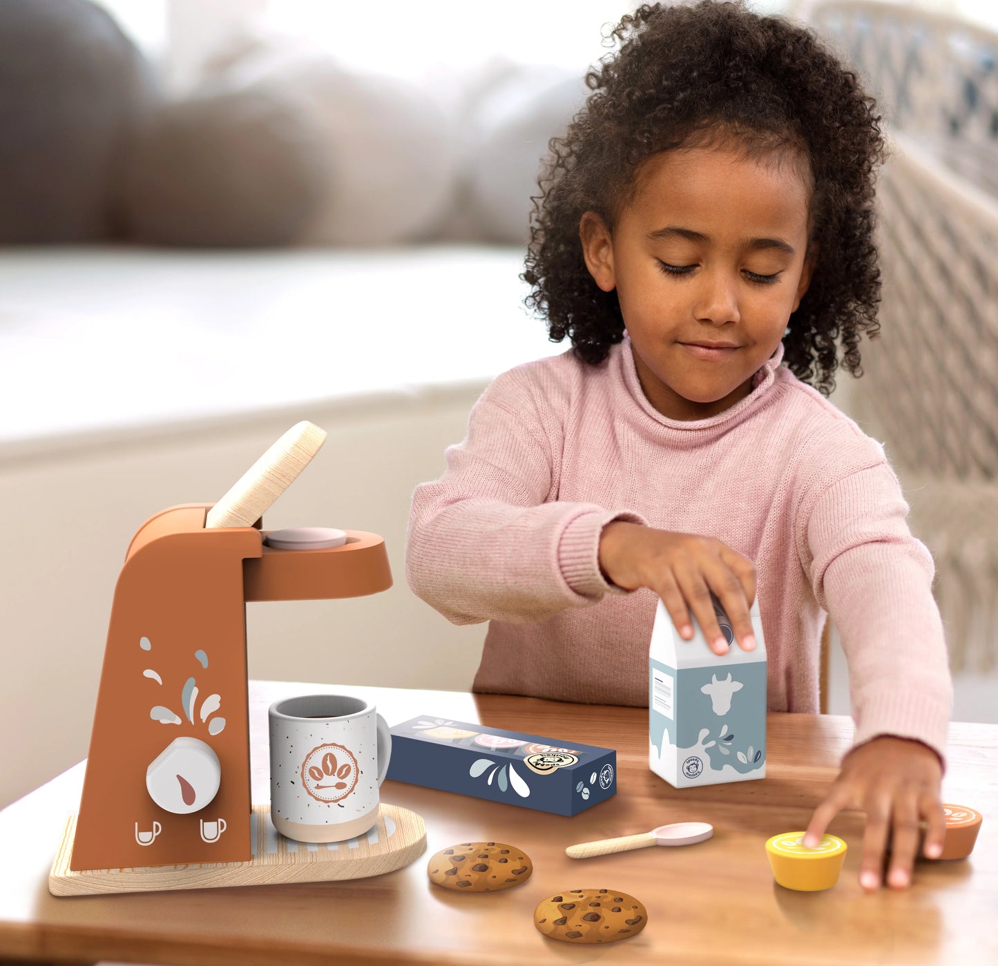 Koffie machine in hout