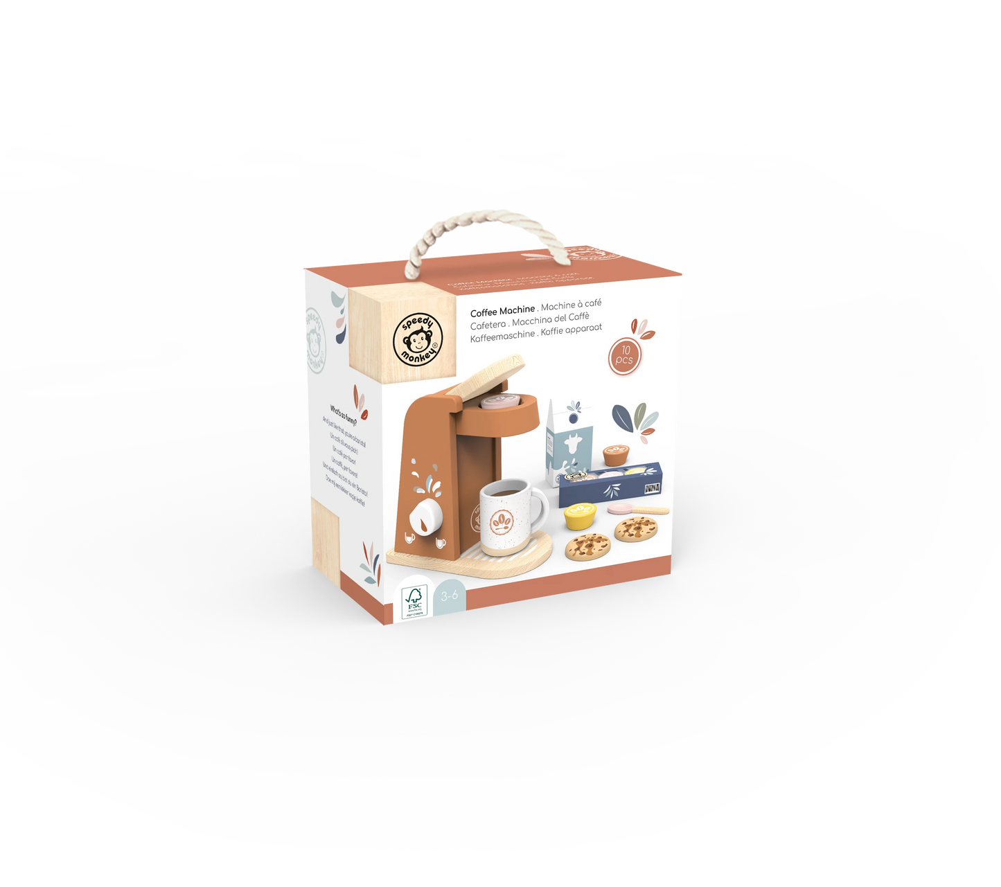 Koffie machine in hout