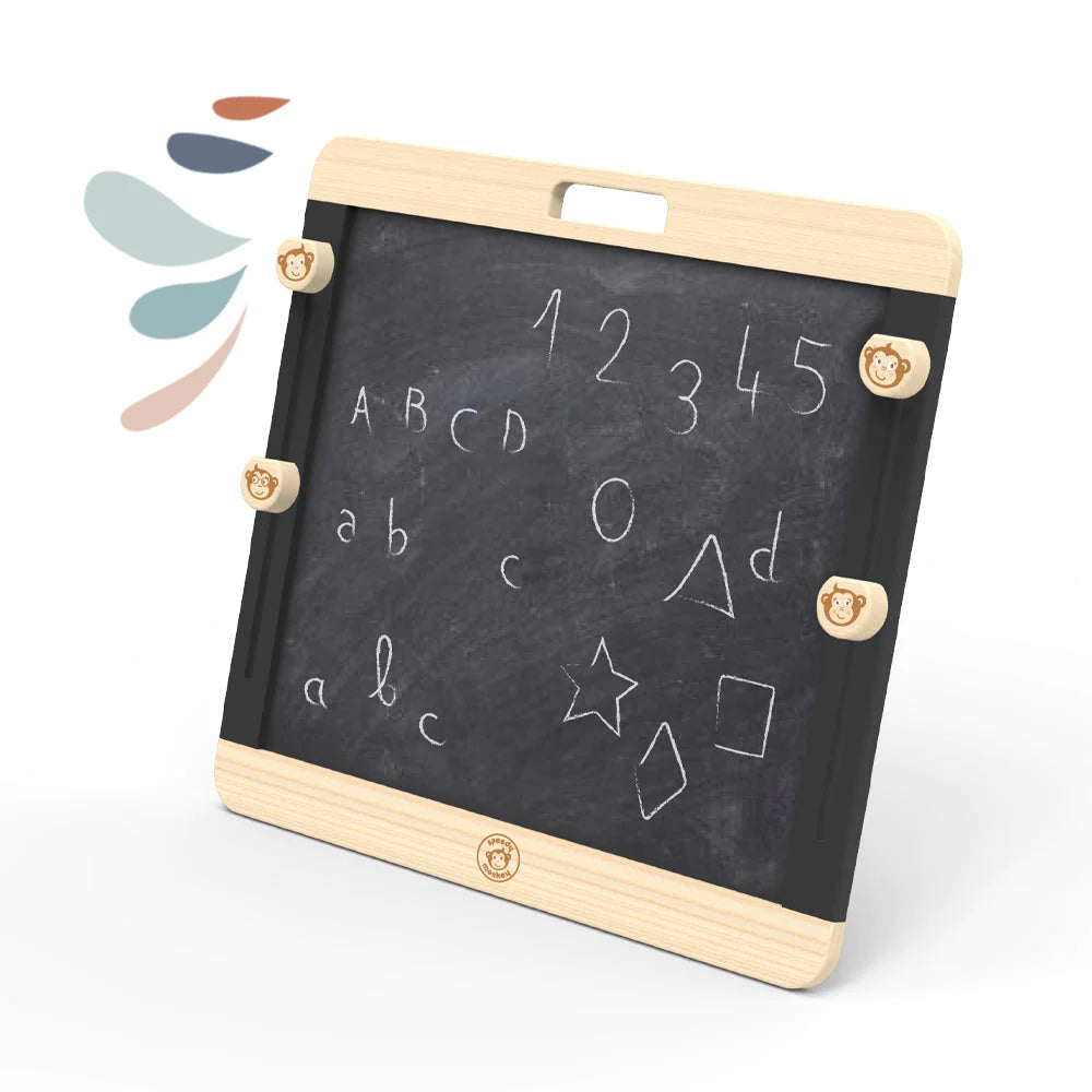 verstelbaar schoolbord magnetisch - adjustable easel 3 in 1 - tableau d'école adaptable magnétique