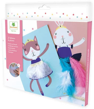 schilderen met pluimpjes