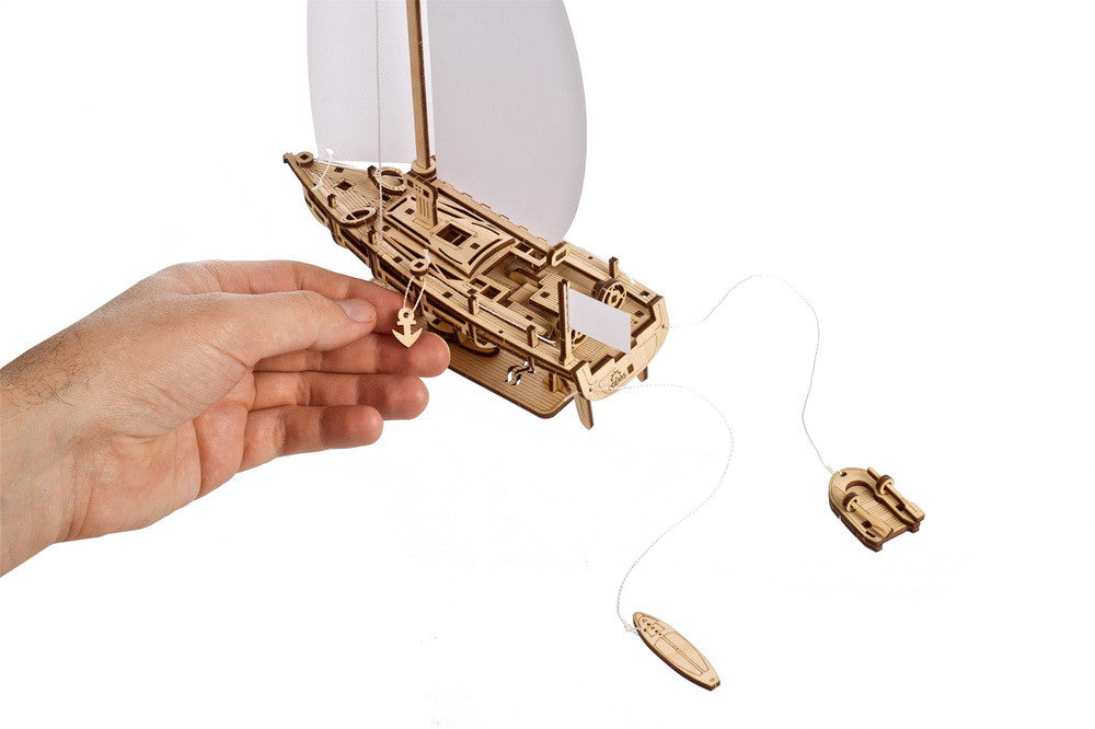 houten 3D puzzel yacht - yacht ocean beauty