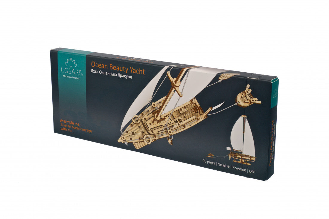 houten 3D puzzel yacht - yacht ocean beauty