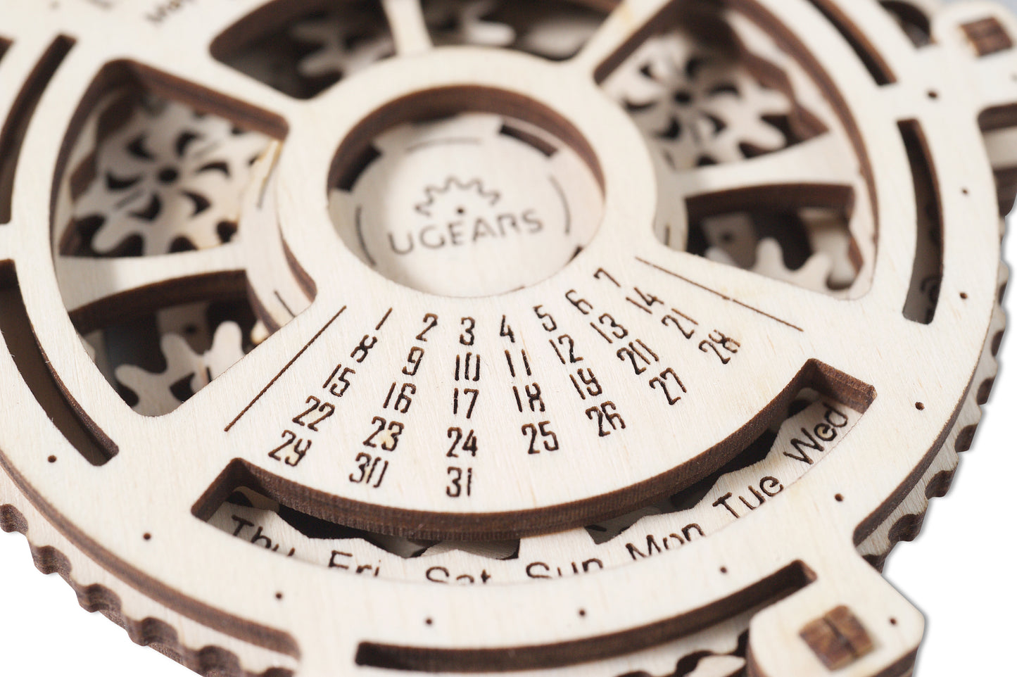 Puzzle 3D en bois navigateur de date