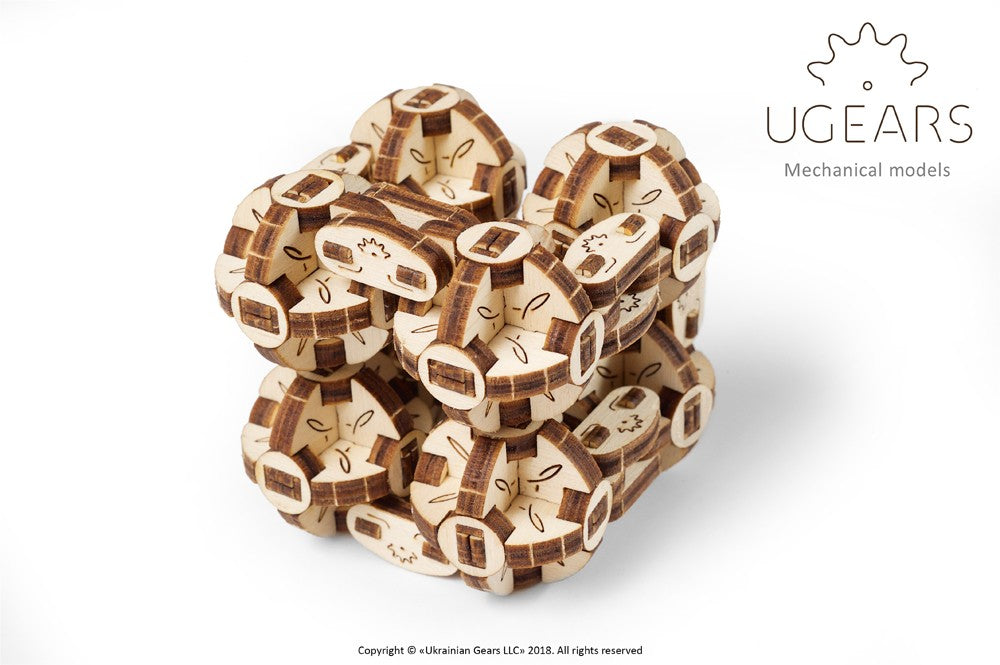 puzzle 3D en bois flexi-cube - puzzle 3D en bois cube-flexi