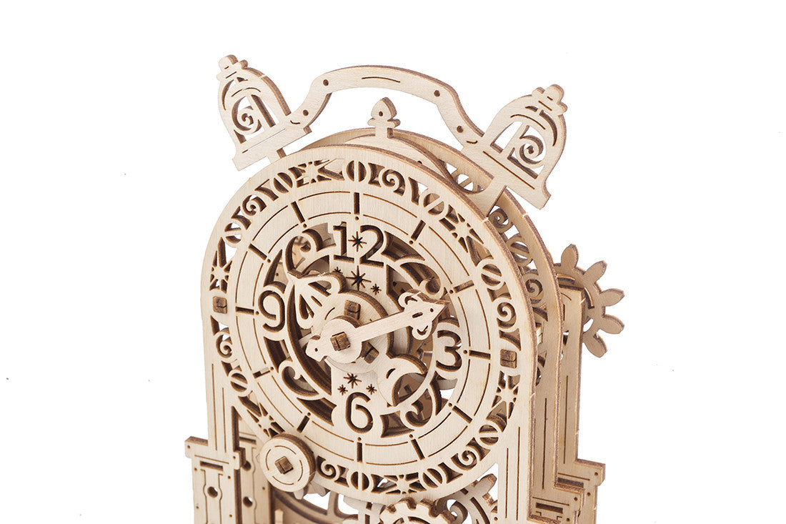 houten 3D puzzel vintage wekker - vintage alarm clock 43pc - puzzle en bois 3D réveil