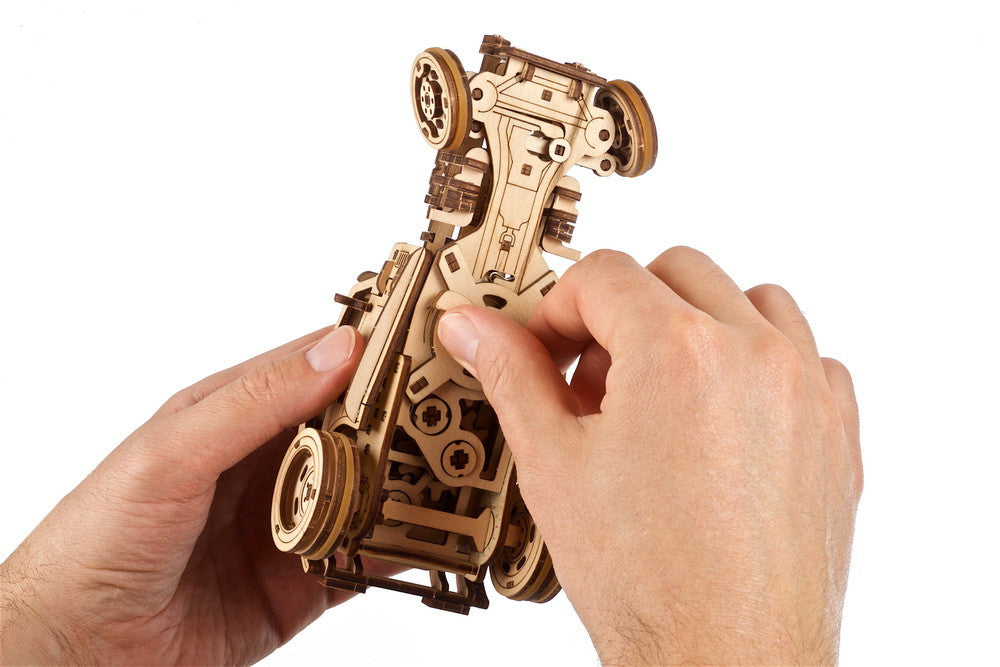 houten 3D puzzel - hot rod furious mouse  - puzzle en bois 3D