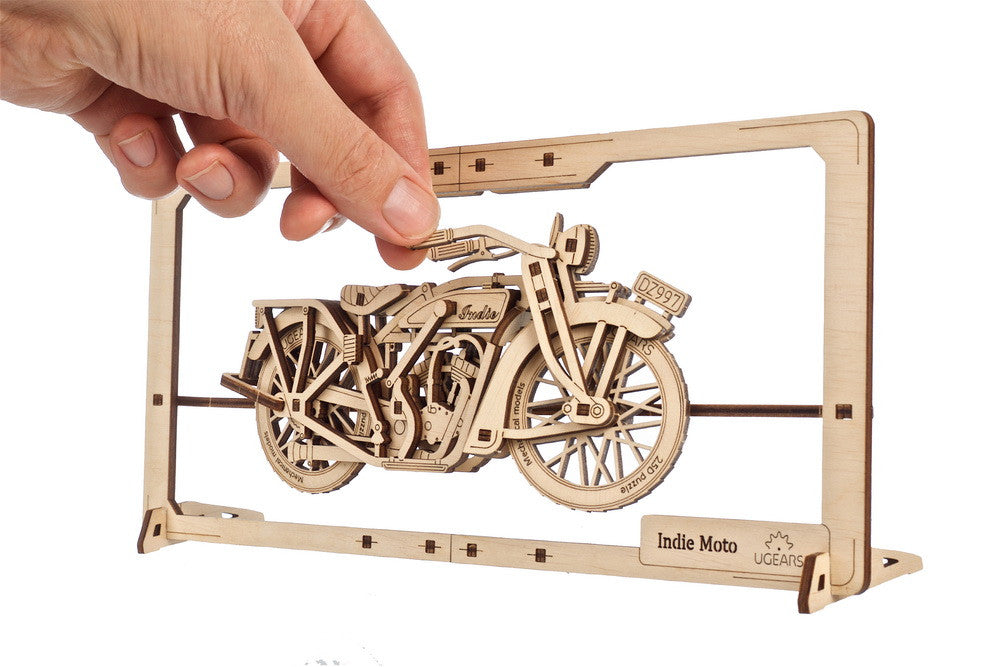 houten 2,5D puzzel - indie moto - puzzle en bois 2,5D