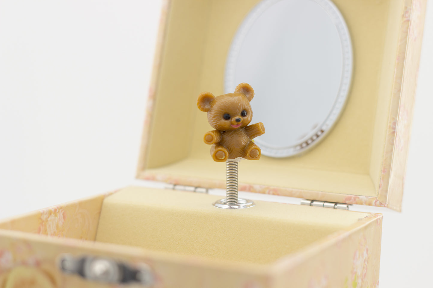 boîte à bijoux avec ours à musique petit